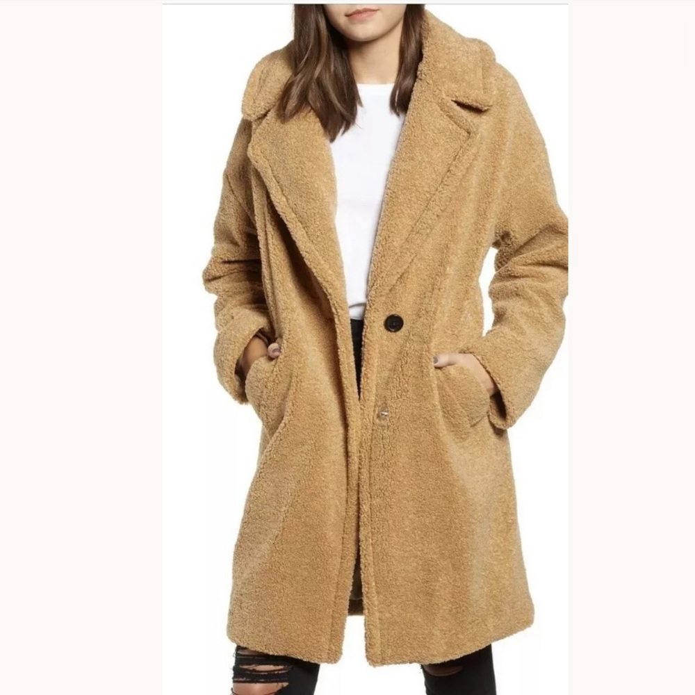 Kendall & Kylie Cozy Warm Teddy Coat Size Large